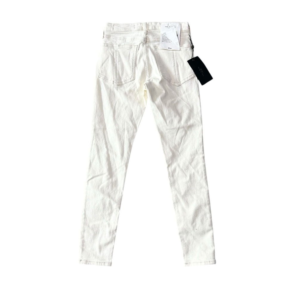 rag & bone Cate Mid Rise Ankle Skinny Jeans in Ecru Size 25 - NWT - Picture 4 of 9